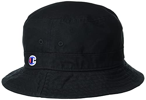 Champion Men's Garment Washed Dome Bucket Hat, Black-586283, Small/Medium