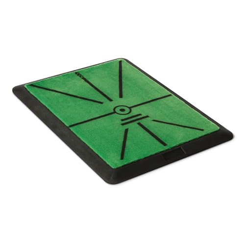 Amazon Basics Golf Swing Path Hitting Mat Practice Training Aid,