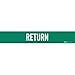 Brady 7242-1HV, 93410 Self-Sticking Vinyl Pipe Marker, (Pack of 25 Cards)