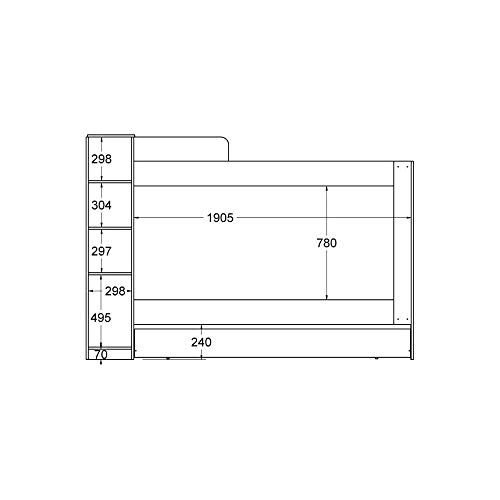 Beliche Cama Auxiliar Ditália Treliche Cm-15 Diamond