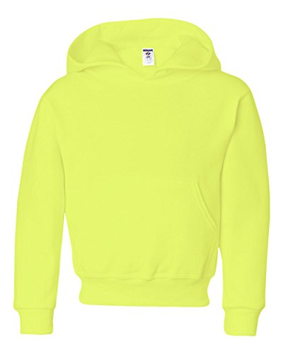 Jerzees Youth Pullover Hood, Safety Green, X-Large