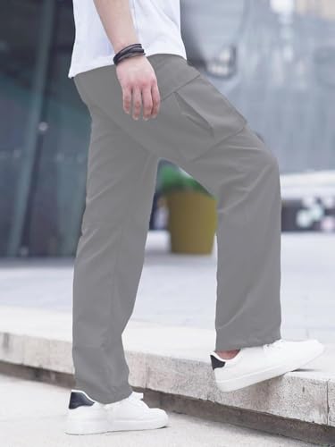 Image of LookMark Men's Cargo Pants Stylish and Comfortable | Men's Cargo Pants with Multiple Pockets | Ideal for Casual Wear, Outdoor Activities, and Everyday Use
