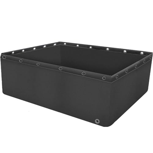 Faltbarer PVC-Fischteich mit Ablassventil | Aquatic Culture Pool für Koi-Schildkröten & Garten | Vielseitiger Outdoor-Kunststoffteich für Hinterhof-Landschaftsbau