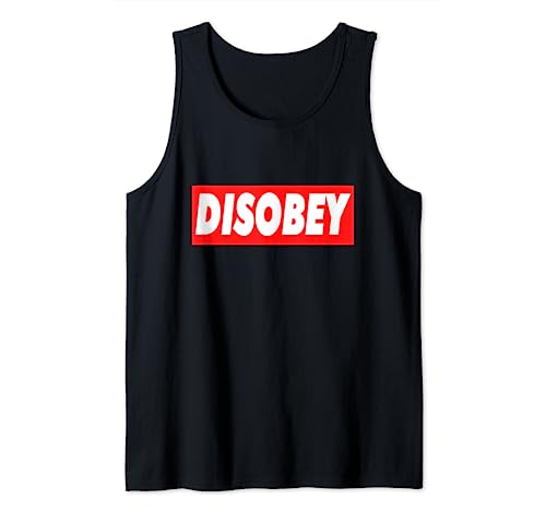 CAMISETA DISOBEY Movimiento Desobedecer Camiseta sin Mangas