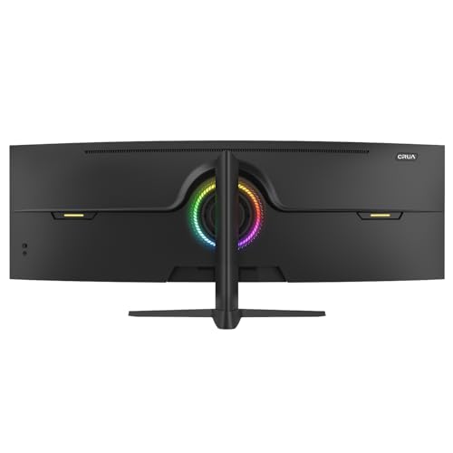 CRUA 49" Curved Gaming-Monitor | DQHD (5120 x 1440), 144 Hz/165 Hz, 1500R, 32:9, AMD FreeSync, 120% sRGB… – Ansicht 4