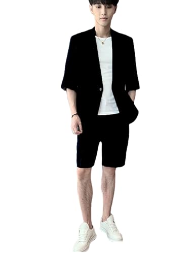 Costume mariage d'été pour homme Ulnomio avec veste manches courtes et short