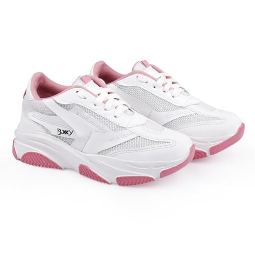 Global rich Womens Mesh Material Pink Casual Sports Running Laceup, Light Weight Shoes Pink- 41 (B0D672VFWV) Amazon Price History, Amazon Price Tracker