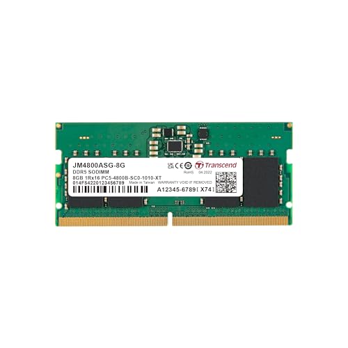 �g�����Z���h�W���p�� �m�[�gPC�p������ PC5-38400(DDR5 4800) 8GB 1.1V 262pin SO-DIMM 1Rx16 (1Gx16)x4 CL40 �������ۏ� JM4800ASG-8G