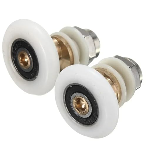 Roulettes de rechange en laiton pour porte de douche coulissante en verre de 25 mm