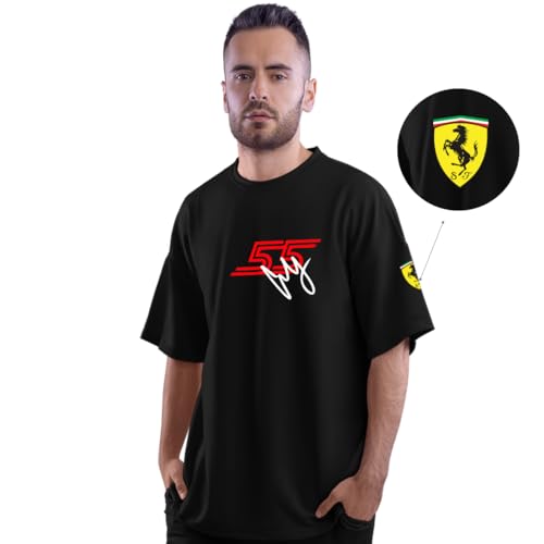 Image of DUDEME F1 Motorsport T-Shirt for Car Enthusiast for Men & Women Oversized T Shirts 100% Cotton Printed T-Shirts.