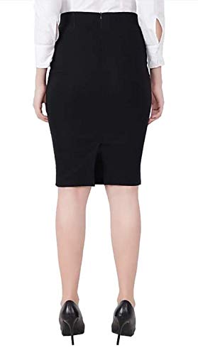 Image of Women Designer Solid Pencil Skirt