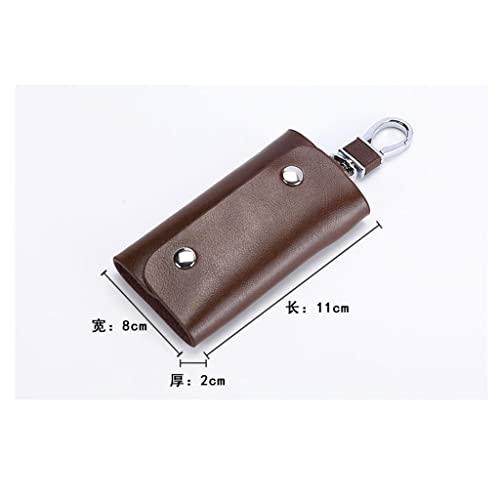 Porte-clés unisexe avec pochette en cuir pour tout ranger - 6
