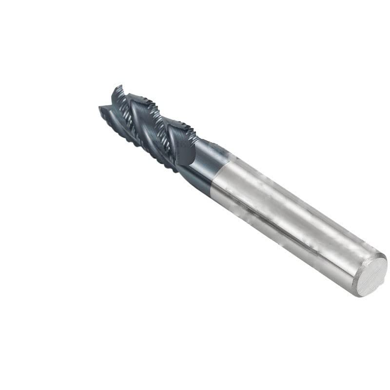 Fresas de desbaste de carburo HRC45 HRC55, fresa de extremo de desbaste de carburo sólido, 4 flautas, 6mm a 20mm, fresas de mecanizado de desbaste de Metal, 1 ud.(C16xD16x100L,HRC45)