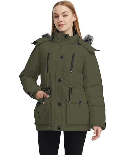 ZSHOW Women's Winter Coat Warm Quilted Puffer Jacket Thicken Parka with Removable Hood (Regular and Plus Size)4
