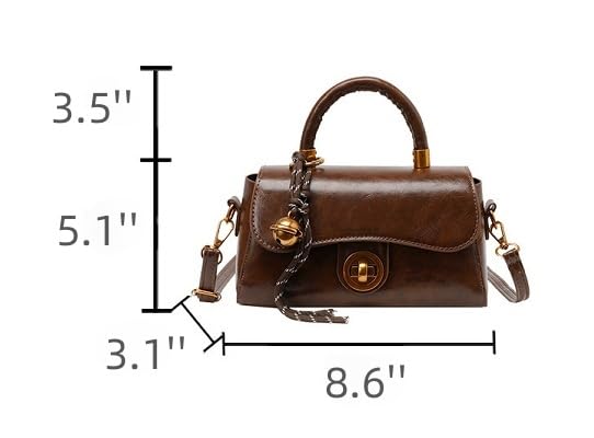 Shoulder Bags for Women PU Leather Single Shoulder Handbag Retro Clutch Purse Small Crossbody Bags Hobo Purses2