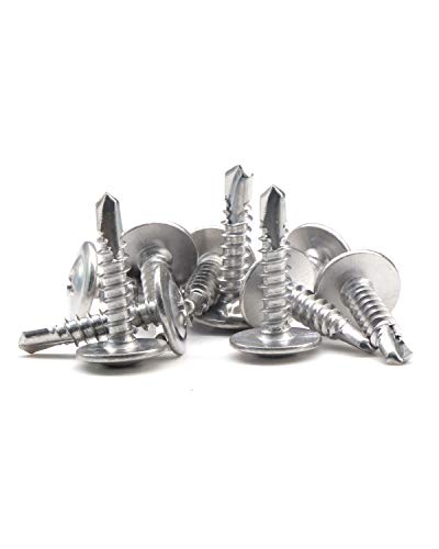 IMScrews 50pcs #8 x 3/4" Tornillos Autoperforantes con Cabeza Truss y Rosca Estándar Acero Inoxidable 410 para Trabajo en Madera MDF miniatura 6