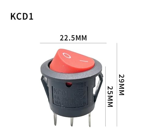 Bouton interrupteur KCD105 circulaire pour restaurer vos appareils ménagers - 3