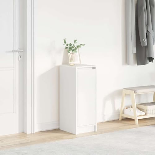 Nqyjm Zapatero Blanco 29,5x34x76 cm Madera de ingeniería Mueble Zapateros,Zapatero lndependiente para Entrada