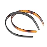 UKCOCO Diadema Ancha Dientes Cabello, Accesorio Práctico y Cómodo para Lavar el Rostro, Paquete de 2 Unidades para Uso Diario