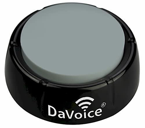 DaVoice Dog Buttons for Communication, Recordable Button for a Cat Dog Talking Button Set, Dog Communication Buttons, Dog Command Buttons Pet Buttons for Talking Speaking Push Buttons to Talk (Gray)