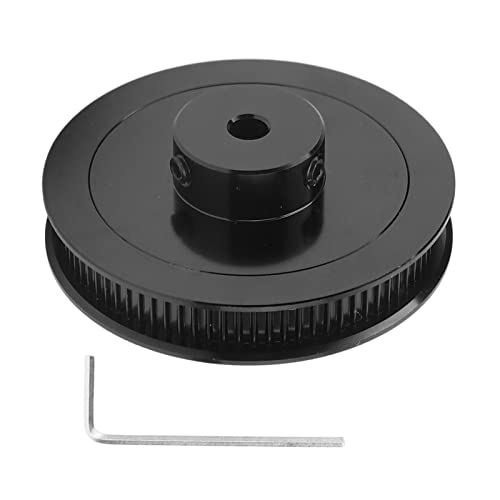 80T 5mm Timing Belt Pulley Alloy Steel CNC Synchronous Wheel for 3D Printer Efficient Transmission Rustproof Technology 