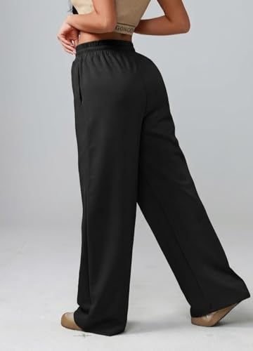 Image of dockstreet Straight Wide fit Long Length Open Bottom Jogger for Women /Trending Multi Pocket Style, Relaxed Casual Pants for Women