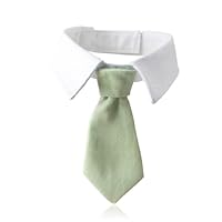 Fliege Für Hunde Mit Weißem Kragen, Verstellbares Hundehalsband Mit Krawatte Für Haustiere, White Collar M 22–38cm, Kostüm Für Hochzeit, Geburtstag, Halloween, Fliege Für Hunde