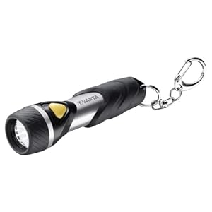 VARTA Taschenlampe LED inkl. 1x AAA Batterien, Day Light Key Chain, handliche Schlüsselleuchte, stoßfeste Taschenleuchte, Schlüsselanhänger ideal für Haushalt, Outdoor