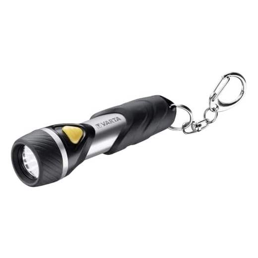 VARTA Taschenlampe LED inkl. 1x AAA Batterien, Day Light Key Chain, handliche Schlüsselleuchte, stoßfeste Taschenleuchte, Schlüsselanhänger ideal für Haushalt, Outdoor