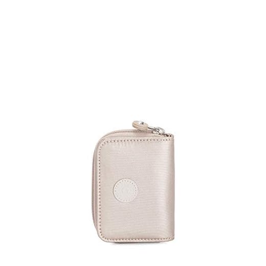 Kipling TOPS Portafoglio piccolo, Metallic Glow (Argento)