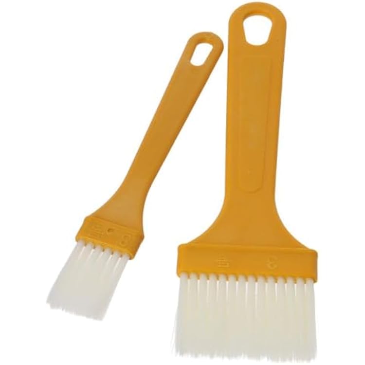 5 Pcs Basting Brush for Cooking Pastry Brush, Multi-purpose PET Silk Plastic Handle Cleaning Brush for Baking Dishwasher Safe Grilling, Hairbrush, Corn, Grilm, Wall(14.8x1.9cm)