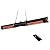 Star Patio Electric Patio Heater, Hanging Patio Heater, Ceiling Outdoor Heater, 750/1500W Infrared Heater with Cylinder Shape, Sectional & Silent Heating, IP54 Waterproof, STP2566-RMLED-CN2024
