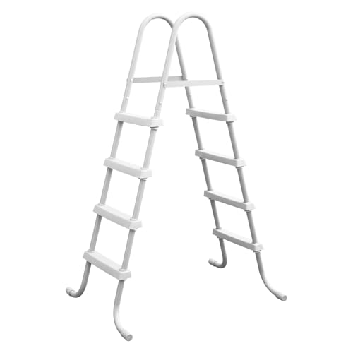 Above Ground Pool Ladder, 48' Pool Ladder, Corrosion Resistant Metal Frame, Suitable for Pools up 48 Inches deep Swimming Above Ground Pool, Easy to Assemble and Climb,Anti Slip