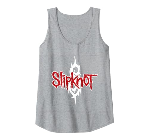 Official Slipknot Barcode Tank Top, Women, Heather Grey, XX-Large