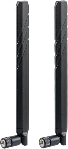 4G LTE 5G Antenna, 600-6000MHz Wide-Band, 10dBi SMA Male Connector, 2-Pack,Supaerial