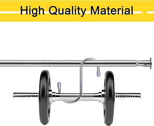 Ausziehbare Kleiderstange, 38-137cm Garderoben-Stange der Kleiderbügel aus Edelstahl Verstellbarer Kleiderschrank Kleiderstange für Schlafzimmer/Silber