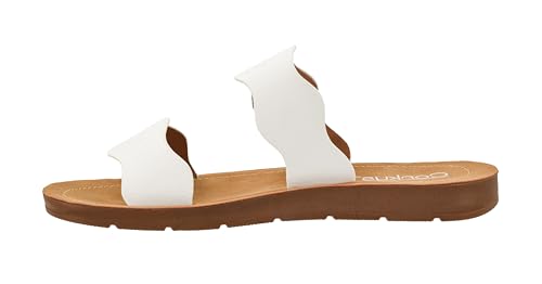 Image of Corkys Footwear Women's Wishy Washy Two Strap Sandal - Trendy and Chic Strap Design, Comfortable, Lightweight, and Durable Summer Sandals for Versatile Fashion