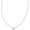 Kendra Scott Mini Elisa 14k Gold-Plated Satellite Short Pendant Necklace, Fashion Jewelry for Women