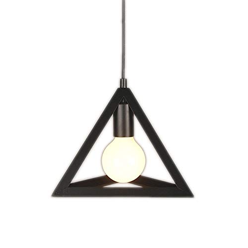 Plafonnier vintage industriel en cage de métal noir luminaire rétro pour chambre et salon