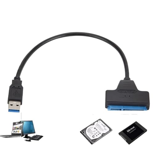 Cable convertidor SATA a USB 3.0 para disco duro SSD de 2.5 pulgadas miniatura 2