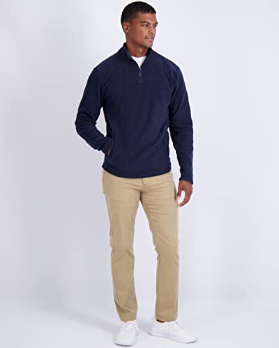 2 Pack: Men's Polar Fleece Sherpa Long Sleeve Quarter 1/4 1/2 Pullover Zip Coats Fall Casual Athletic Winter Golf Outdoor Hiking Windbreaker Jacket Shirt Half Top Thermal Sweatshirts Sweater-Set 2,3Xl #TOP3