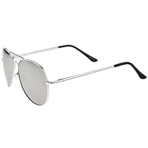 zeroUV FULL MIRROR Mirrored Metal Aviator Sunglasses3