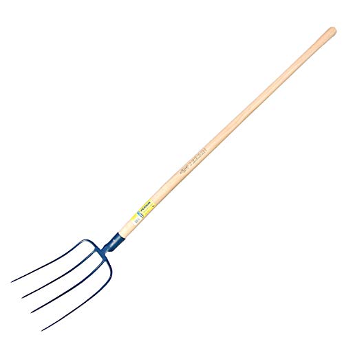 Outils perrin Fourche à Fumier à Douille Emmanché Cintré 135, 4 Dents, 30cm Largeur