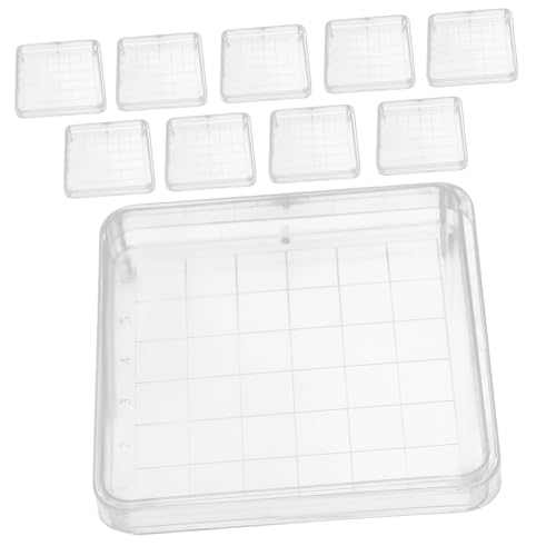 SOLUSTRE 10pcs Petri Dish Petri Holder Laboratory Petri Plates Agar Dishes for Mushrooms Culture Dishes Chemistry Petri Tray Chemistry Petri Plates Culture Dish Agar Petri Tray with Lid