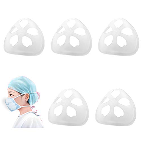 3D Bracket XL Size Lipstick Protection Face Inner Support Frame Cool Bracket More Space for Comfortable Breathing Washable Reusable(5Pcs XL)
