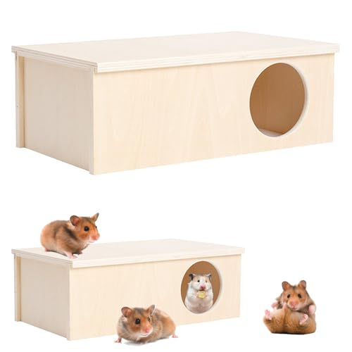 Maison hamster en bois sécurisée pour éviter les blessures