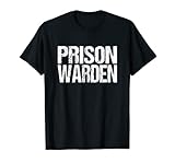 Prison Warden Police Officer Guard Lazy Halloween Costume T-Shirt