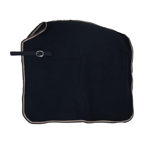 Image of Horze Kiel Fleece Quarter Sheet - Dark Navy - Horse