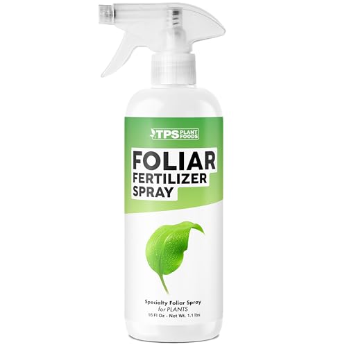 Foliar Fertilizer Spray, Gentle Foliar Feeding Spray for Healthy Leaves and Plants. Liquid Fertilizer by TPS Plant Foods, 16oz (475ml)