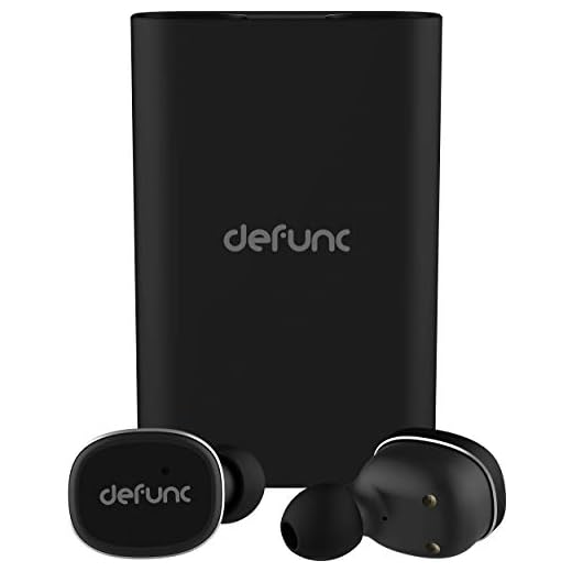Defunc True Wireless Wireless In-Ear Bluetooth-hörlurar med 60 timmars speltid/talartid, Bluetooth 5.0, Mik. integrerad, laddningsskalet är en 2100 mAh POWERBanK för laddning av alla smartphones